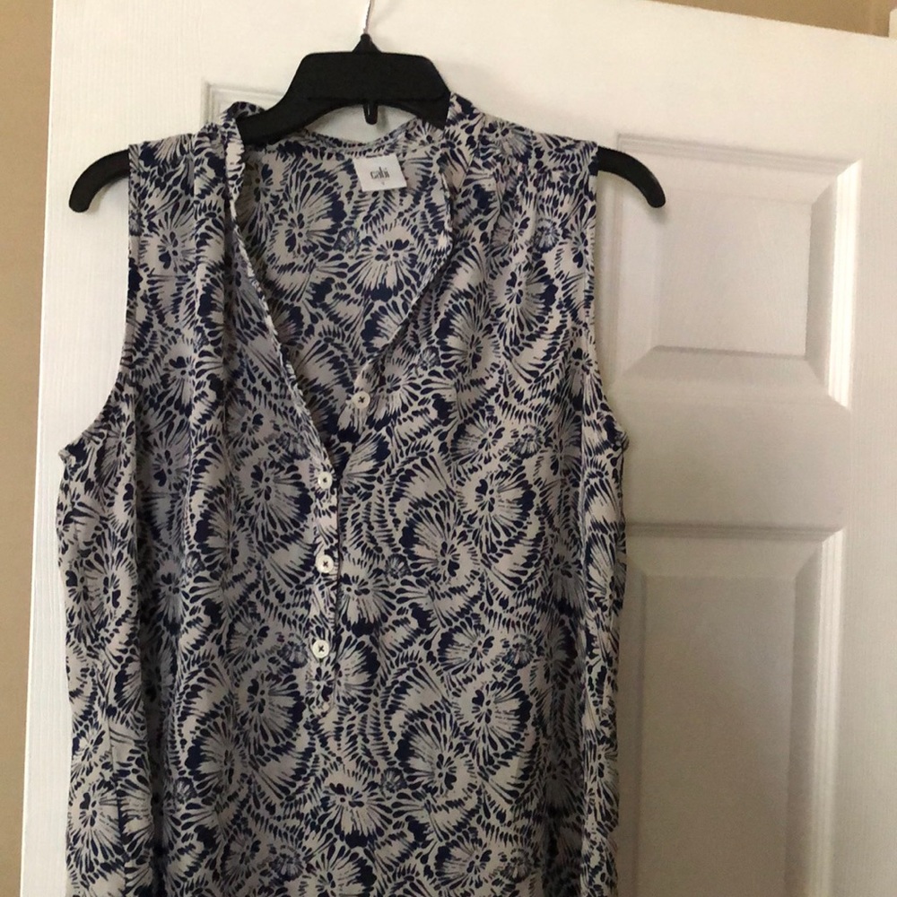 CAbi sleeveless blouse . EUC size small